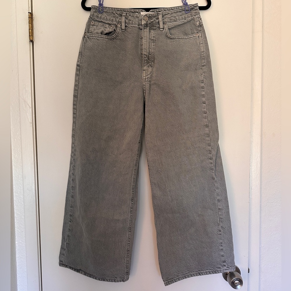 Unpublished Women's Wide Leg Gray Jeans